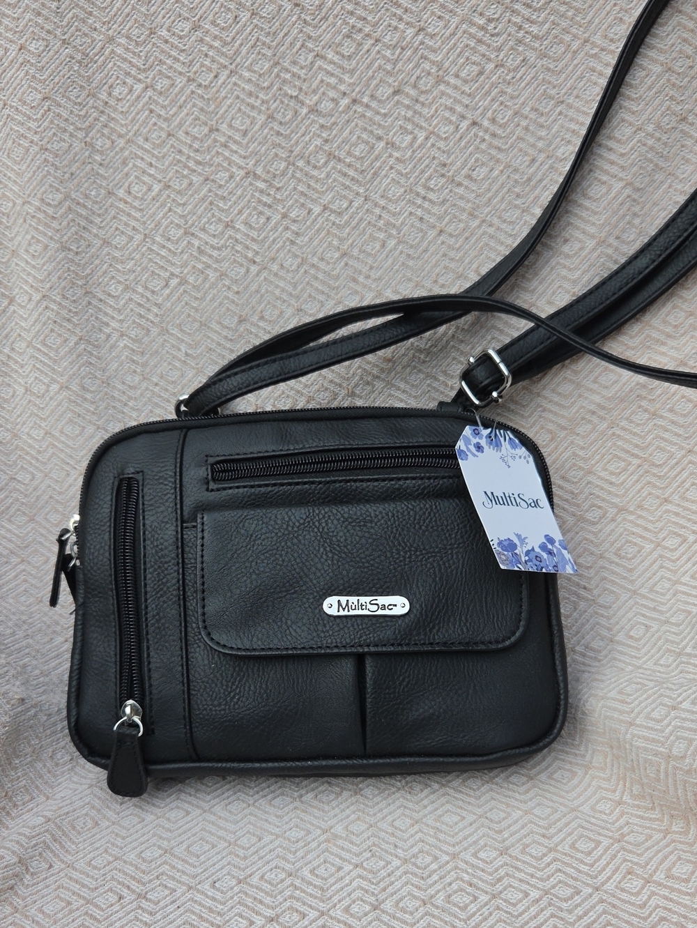 Black Crossbody Bag Multisac